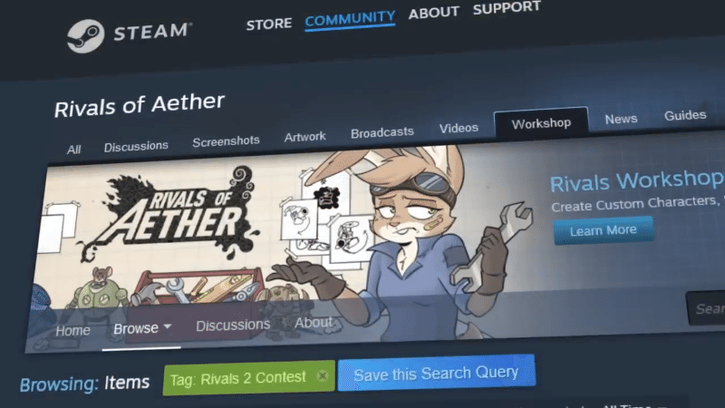 Изображение из объявления Steam
