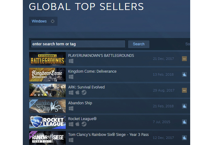 Изображение из объявления Steam