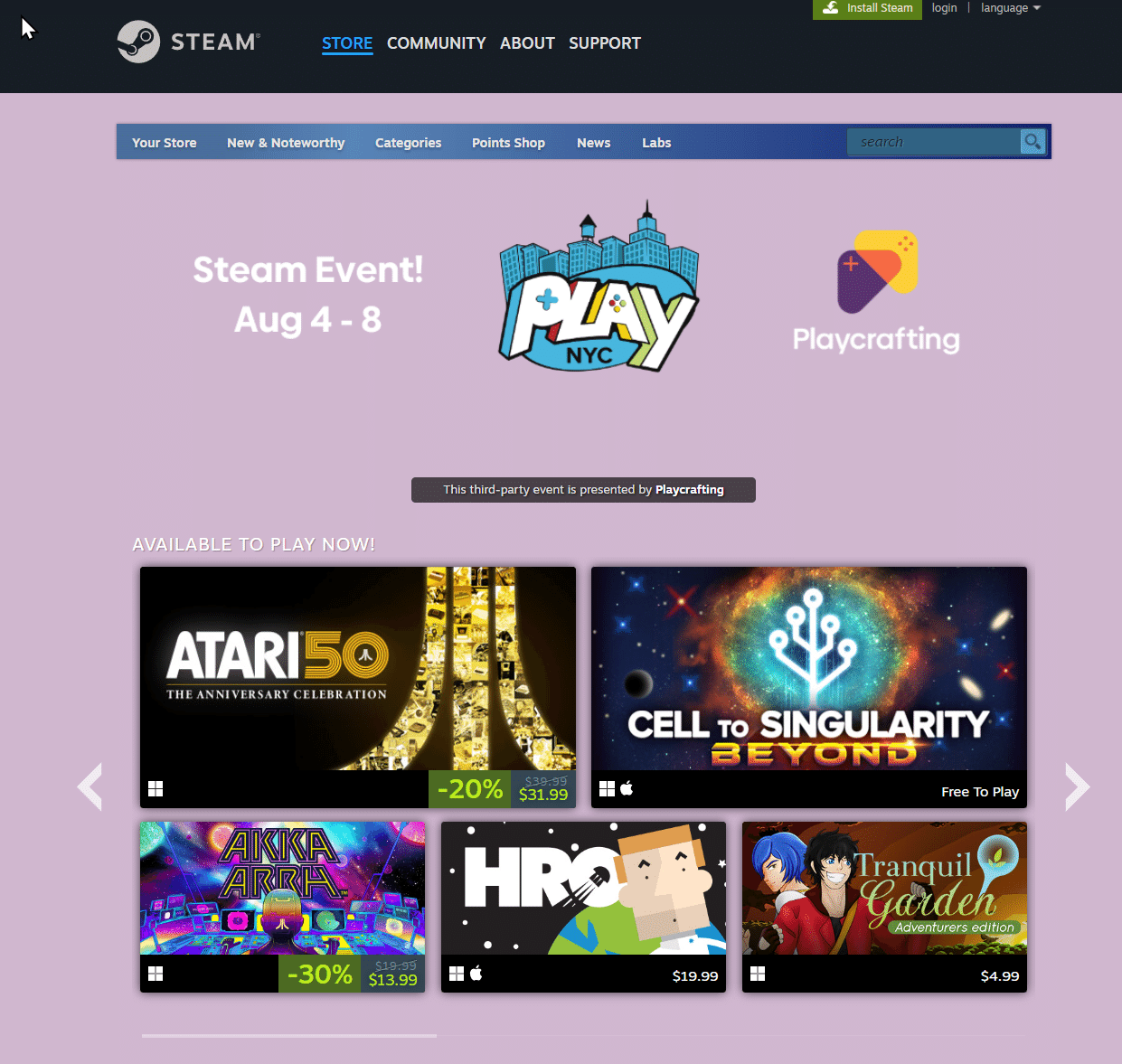 Изображение из объявления Steam