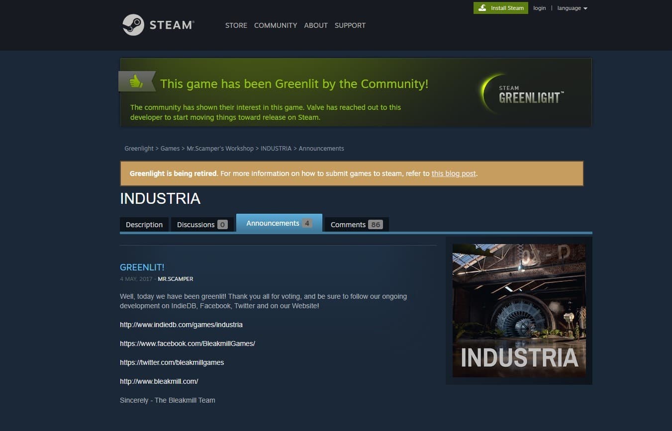 Изображение из объявления Steam