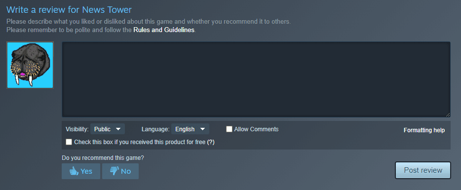 Изображение из объявления Steam