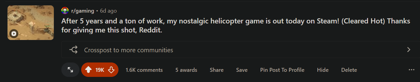 Изображение из объявления Steam