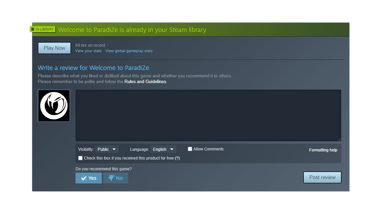 Изображение из объявления Steam