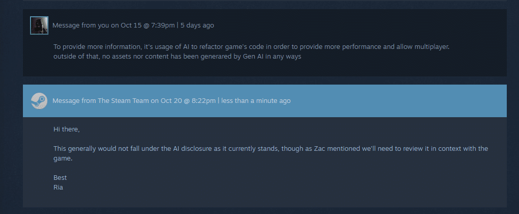 Изображение из объявления Steam