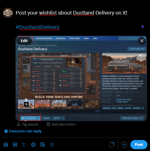 Изображение из объявления Steam