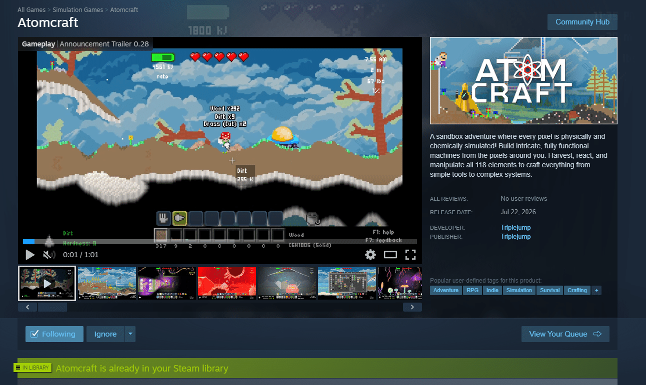 Изображение из объявления Steam