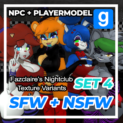 [FNaF]Fazclaire's Nightclub Texture Variants SFW+NSFW Set 4 (Cally3D)