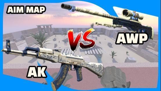 AK vs AWP aim_sandriver
