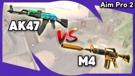 AK vs M4 aim pro 2
