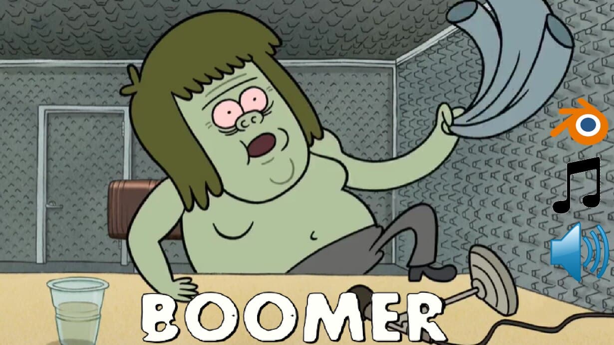 Muscle Man as Boomer [Regular Show]