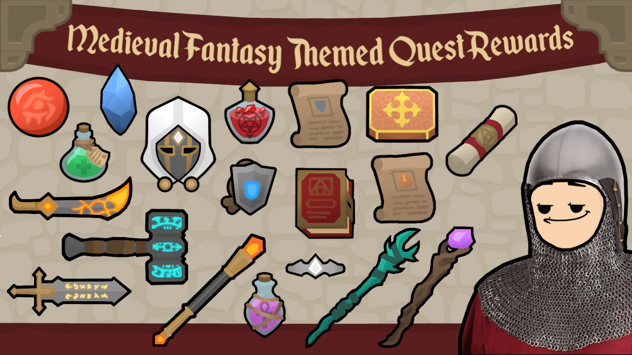 Medieval Fantasy Themed Quest Rewards