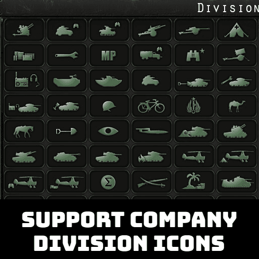 Support Company Division Icons