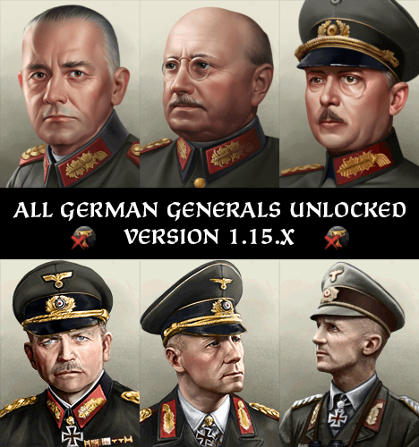 (1.16.10) All German Generals Unlocked