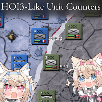 Hearts of Iron III (HOI3) Style Unit Counters