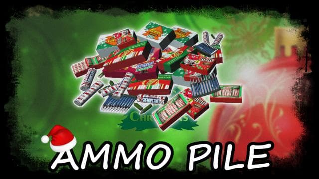 Christmas Candy Ammo Pile