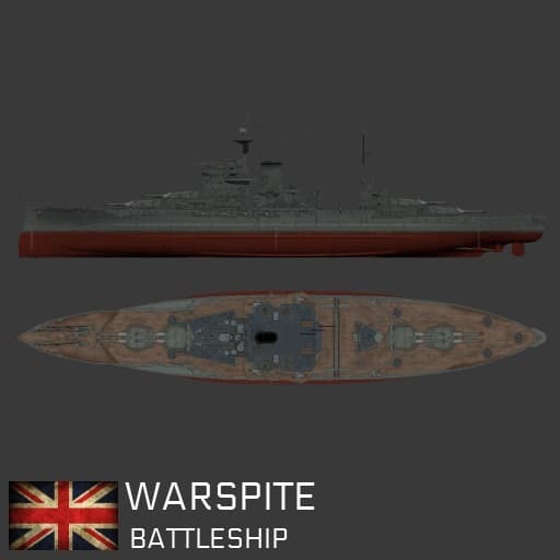 WW2 Warships | Warspite battleship
