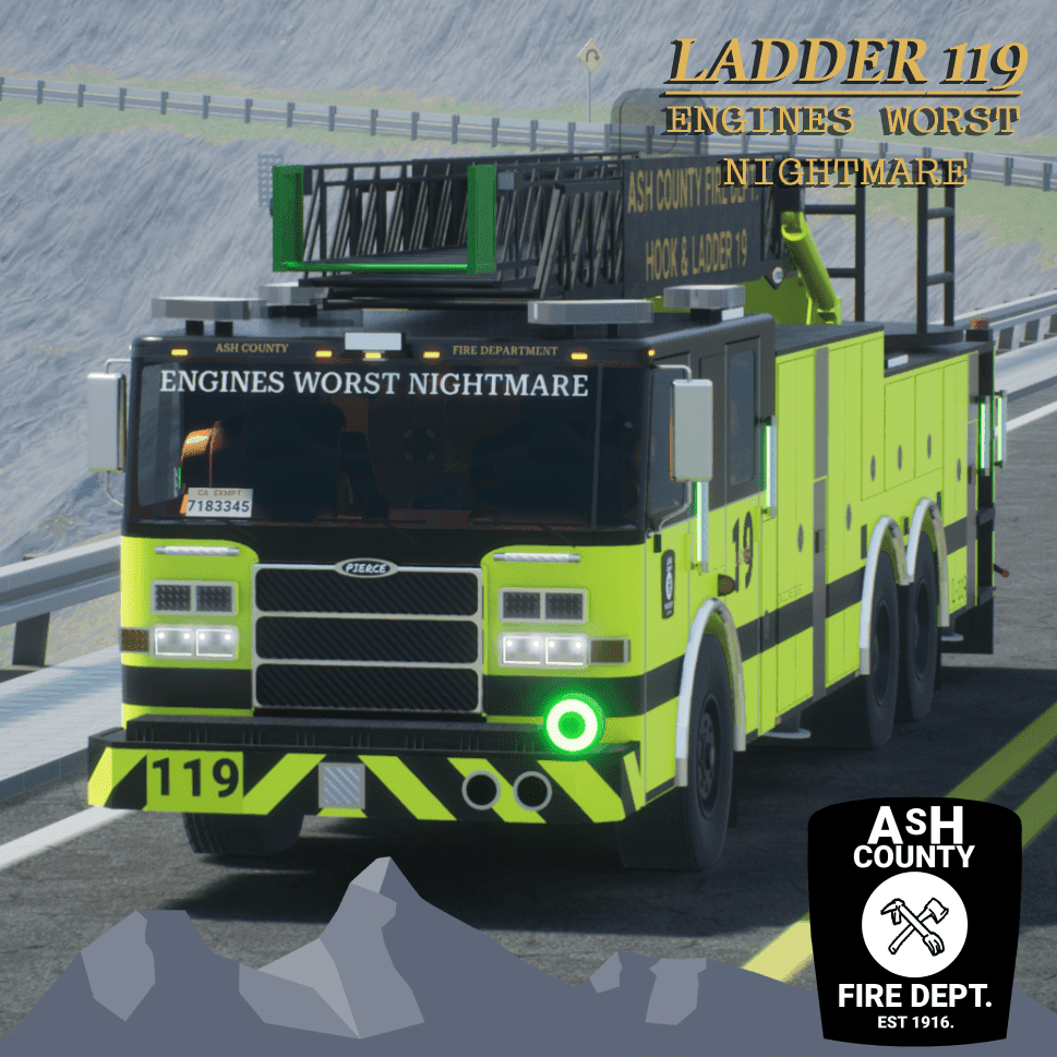 Pierce Enforcer | Ash County Fire Dept. | Ladder 119 | "ENGINES WORST NIGHTMARE"