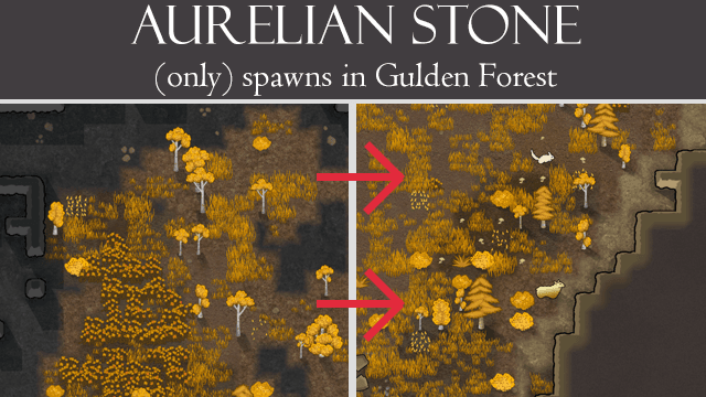 Aurelian Stone spawns in Gulden Forest