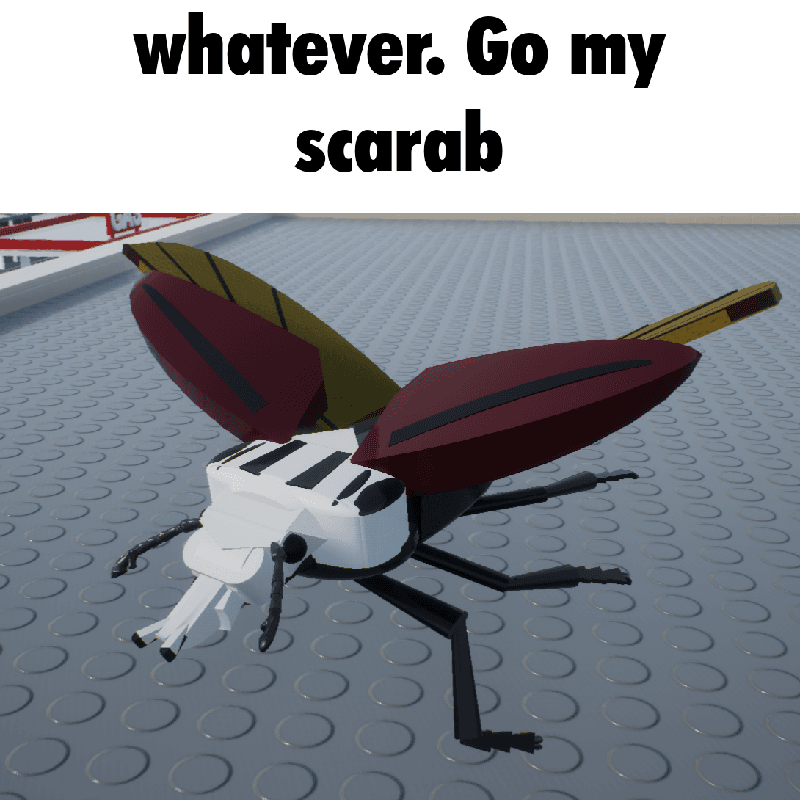 whatever, go my scarab