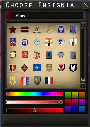 French modern army icons