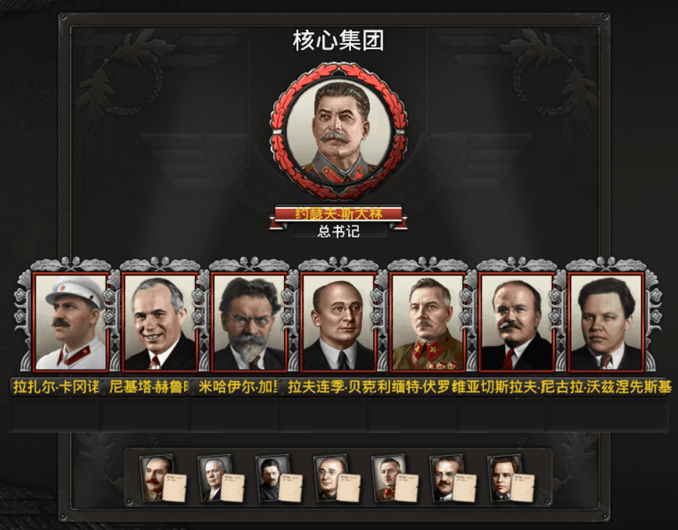 为苏联斯大林增加核心圈