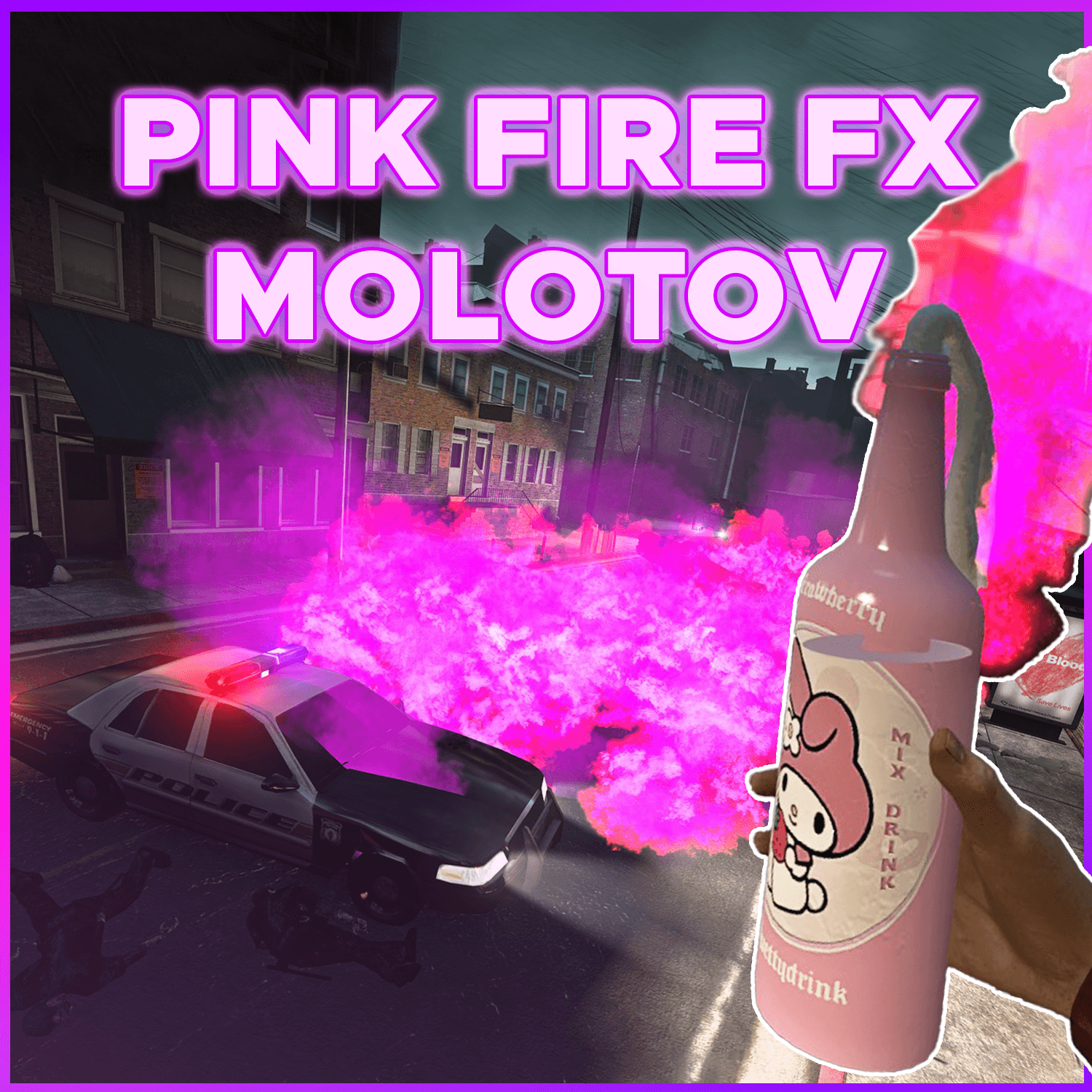 Pink Fire Molotov FX