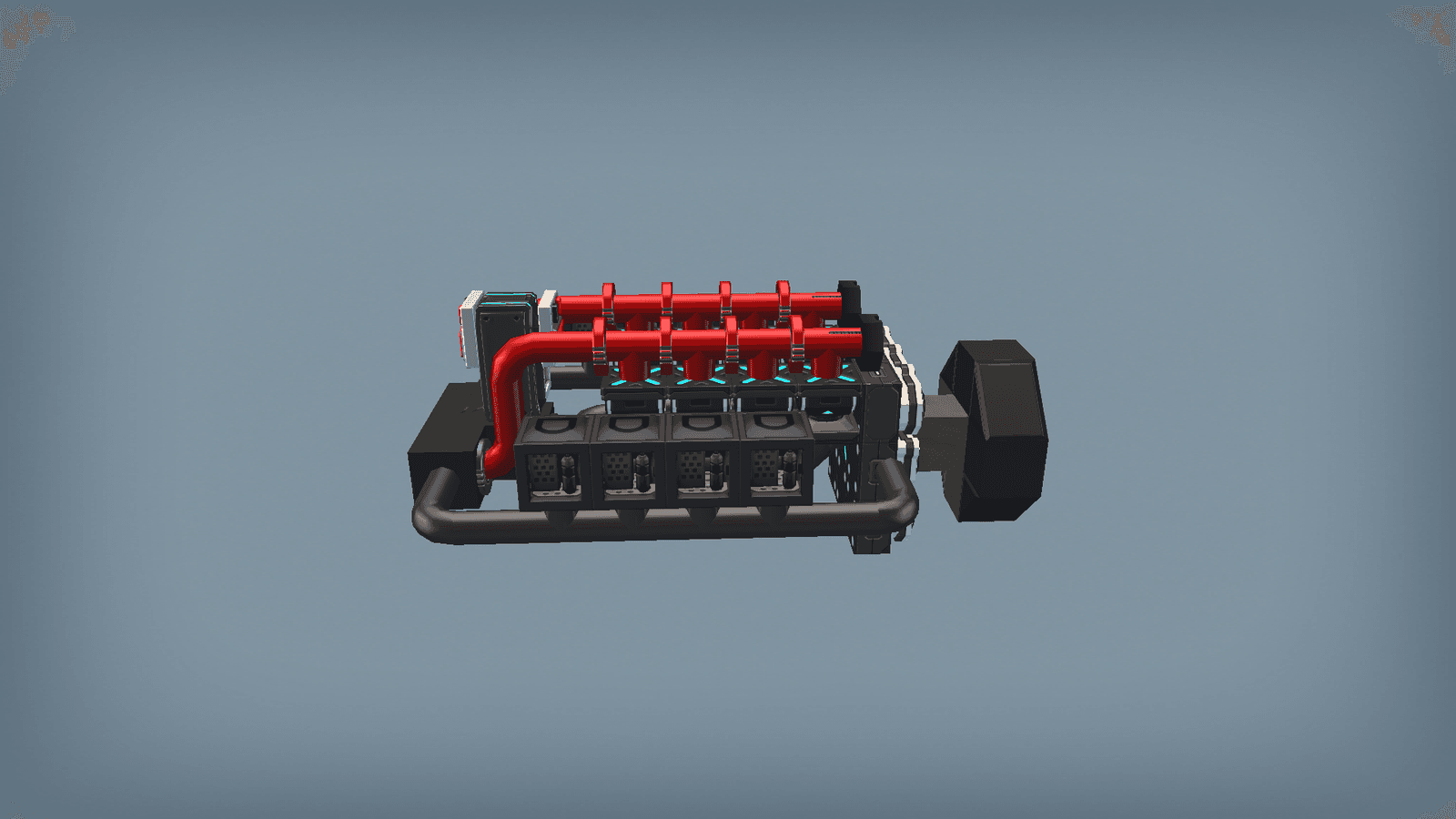 V8 Piston Engine / Поршневой V8