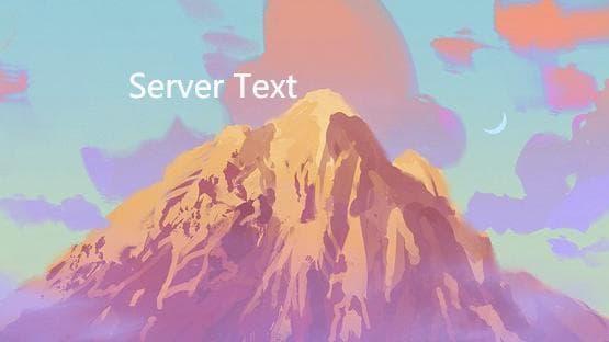 Server Pravite SFUI text