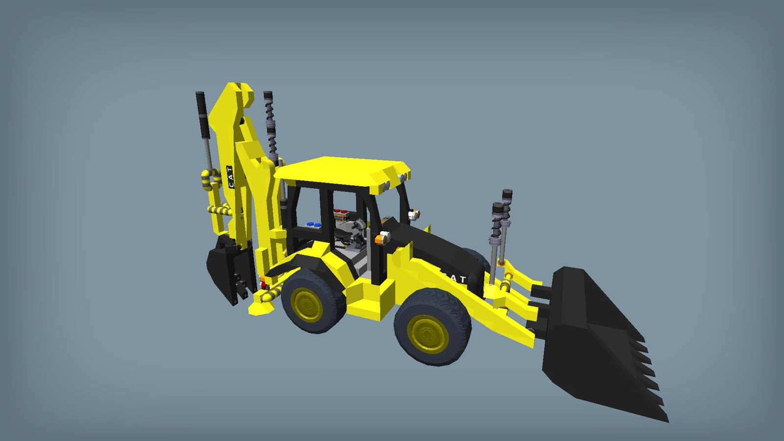 Backhoe Loader CAT (Require mod)