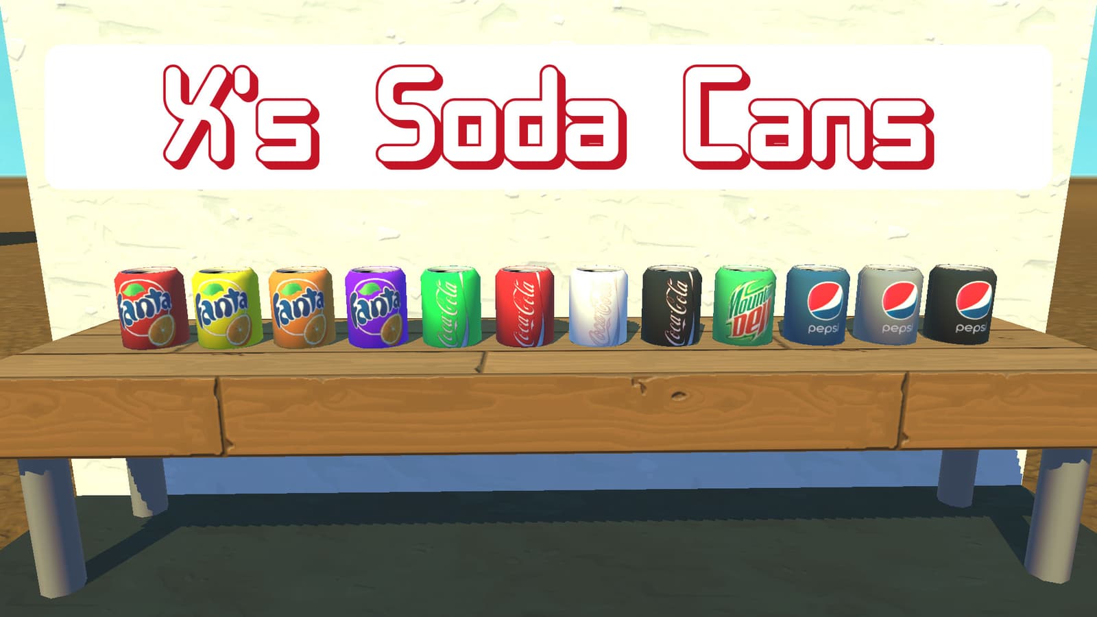 X's Soda Cans