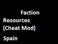 Faction Resources Spain (Cheat Mod)