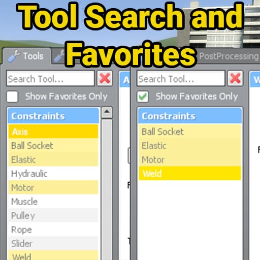 Tool Search & Favorites
