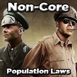 Non-Core Population Laws