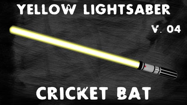Star Wars Yellow Lightsaber [Cricket Bat]