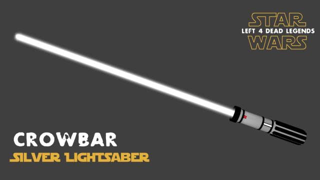 Star Wars Silver Lightsaber [Crowbar]