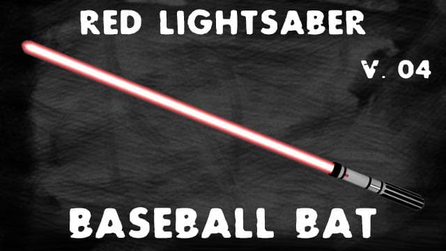 Star Wars Red Lightsaber [Baseball Bat]
