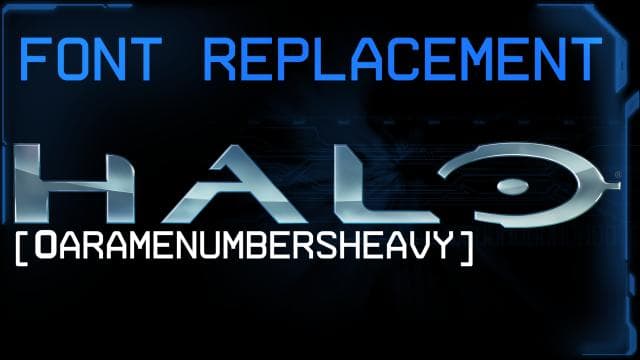 Halo 4 Font - Font replacer mod