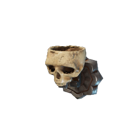 Crypt Wall Skull Torch