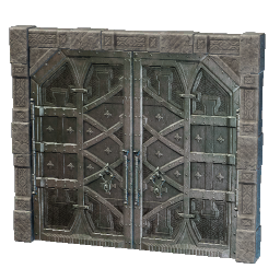 Ornate Steel Double Door