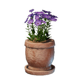 Medium Pink Flower Pot