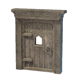 Metal Bound Wooden Door