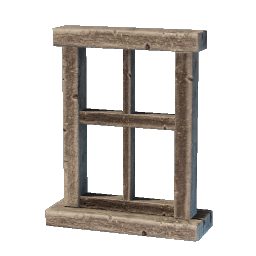 Carved Wooden Window Frame