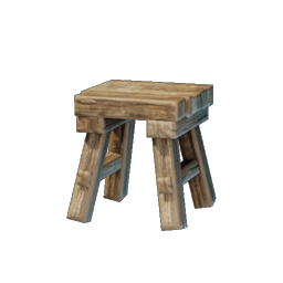 Crude Wooden Stool