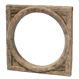 Round Wooden Door Frame