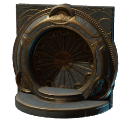 Round Ancient Door