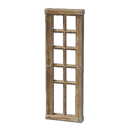 High Carved Wooden Window Frame