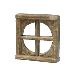 Round Wooden Window Frame