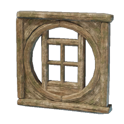 Large Round Wooden Window Frame
