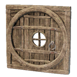 Round Wooden Door