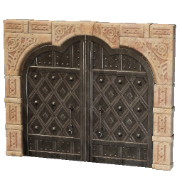 Iron Double Door